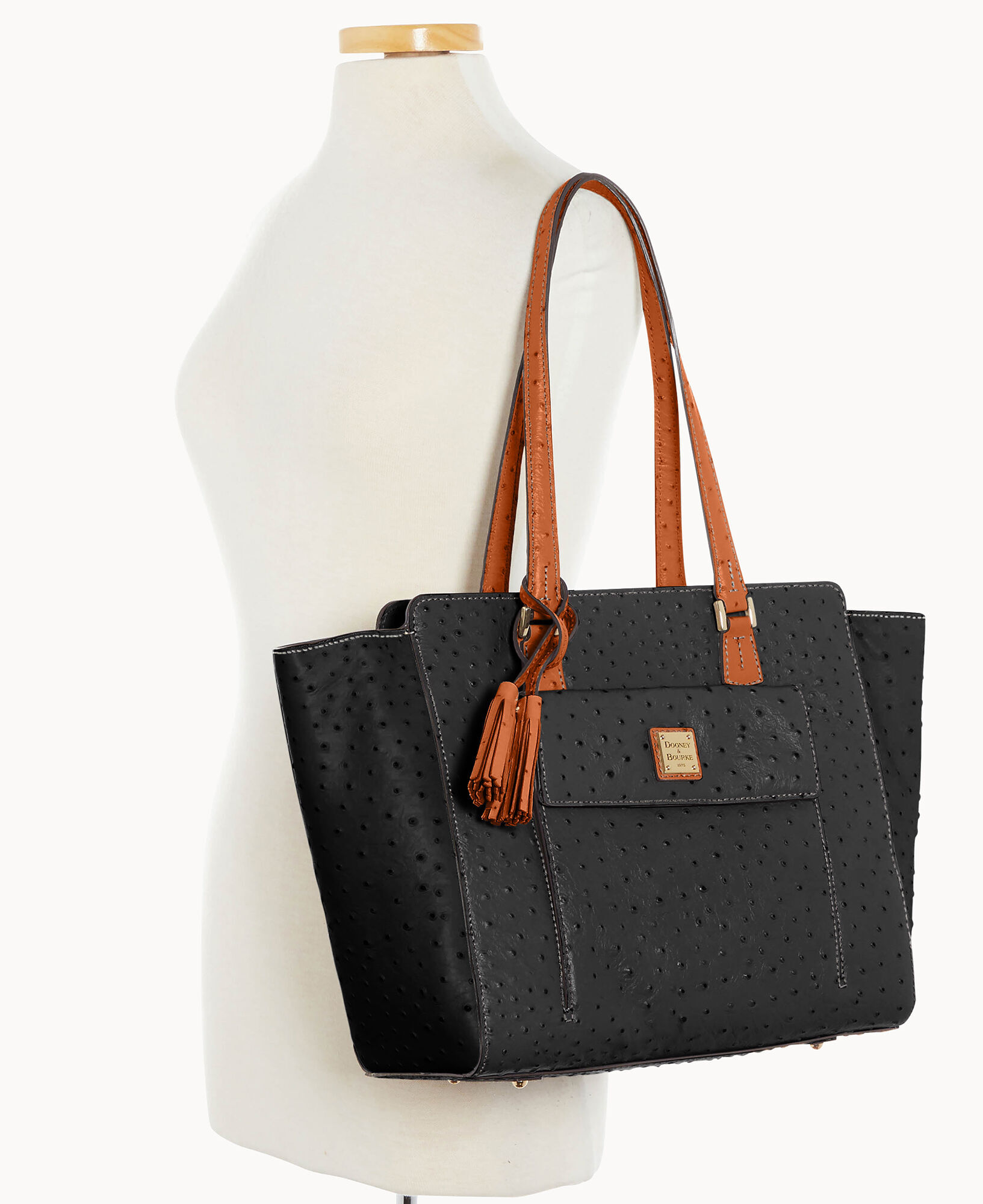 Dooney Bourke Ostrich East West Shopper