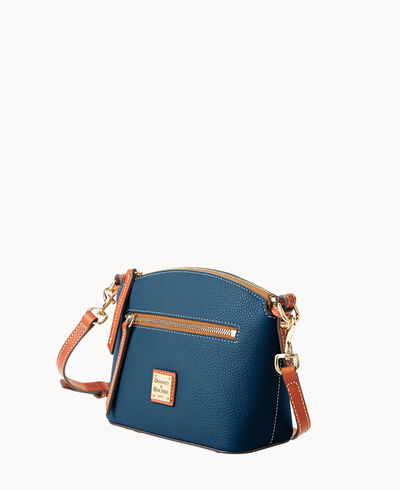 Pebble Grain Domed Crossbody