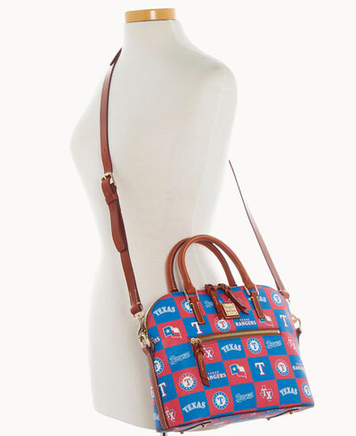 MLB Rangers Domed Zip Satchel