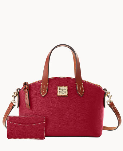 Pebble Grain Ruby Bag With Card Case