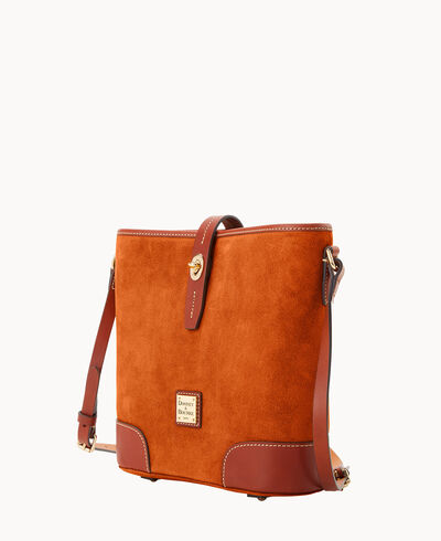 Suede Crossbody Bucket