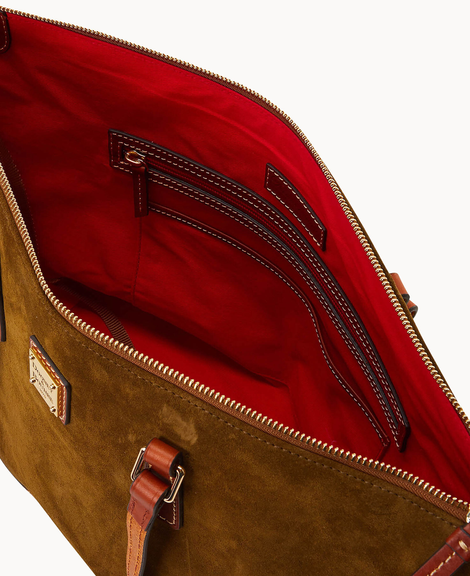 Dooney and bourke suede tote clearance