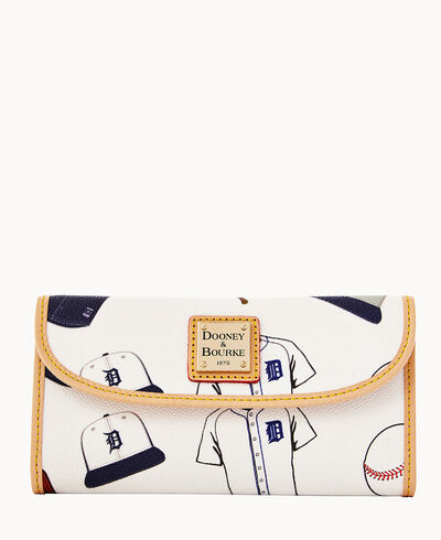 MLB Tigers Continental Clutch