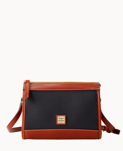Pebble Grain Zip Crossbody