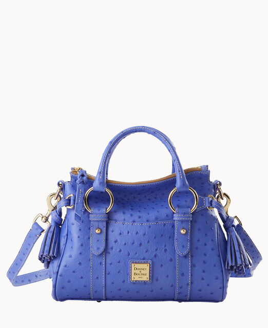 Ostrich Satchel With Pocket