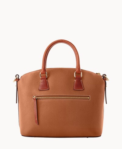 Pebble Grain Domed Satchel