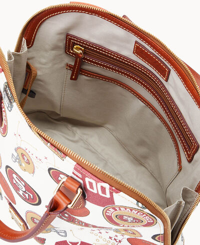 NFL 49ers Zip Zip Satchel