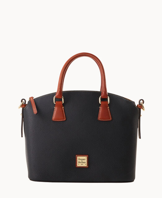 Pebble Grain Domed Satchel