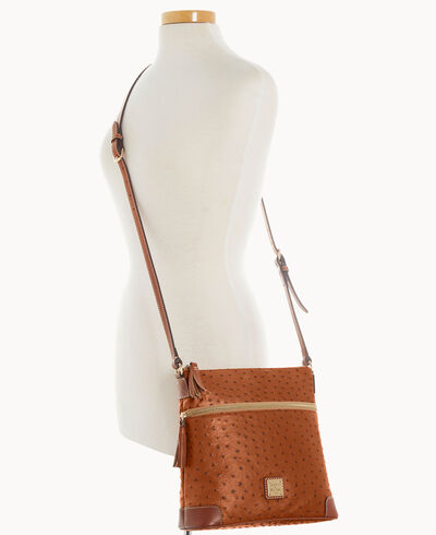 Ostrich Tassel Crossbody