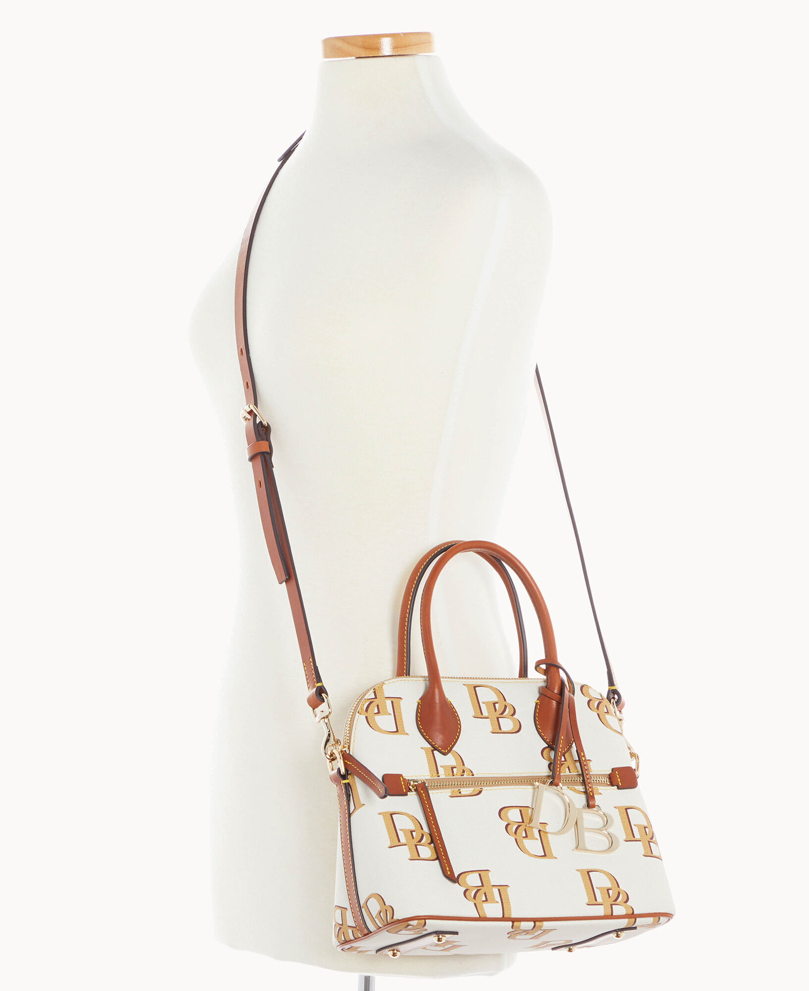 Dooney Bourke Monogram Domed Satchel
