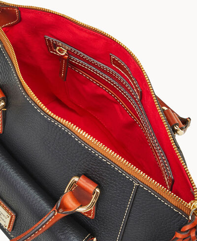 Pebble Grain Brie Satchel