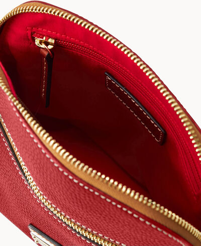 Pebble Grain Domed Crossbody