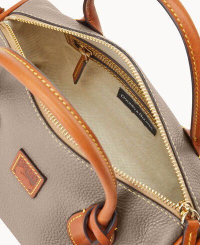 Pebble Grain Barrel Satchel
