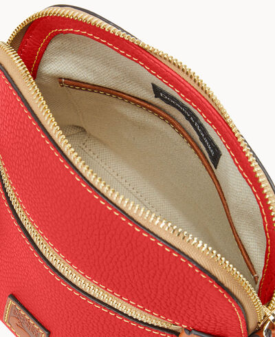 Pebble Grain Domed Crossbody