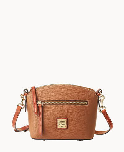 Pebble Grain Domed Crossbody