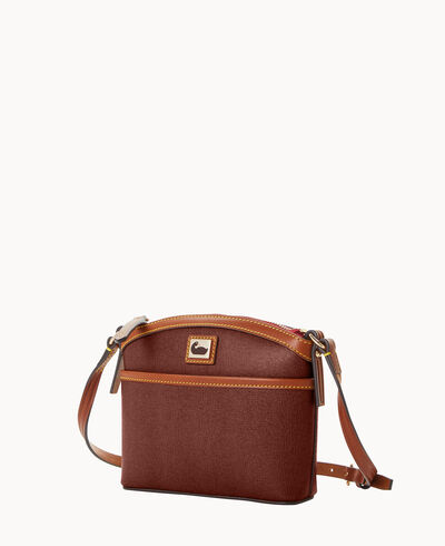 Camden Saffiano Domed Crossbody