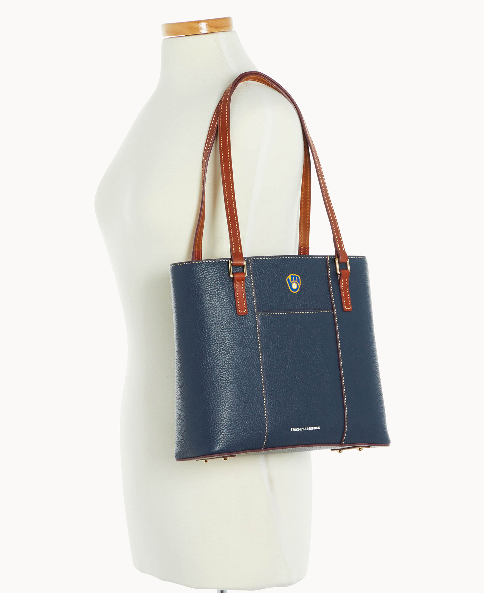 Dooney and bourke navy tote outlet