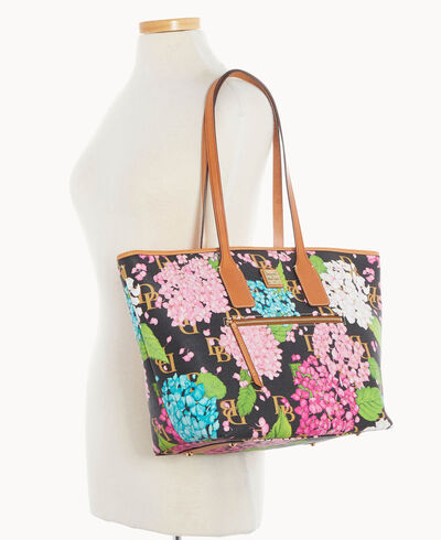 Hydrangea Monogram Tote