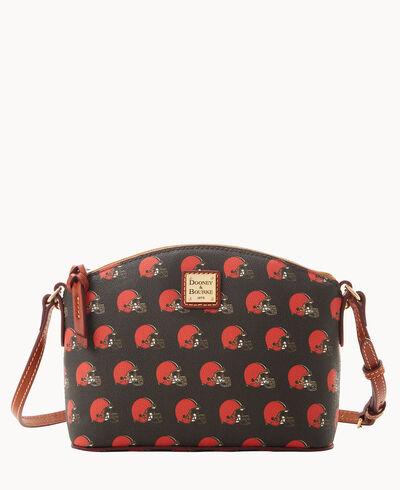 NFL Browns Suki Crossbody Med Wristlet