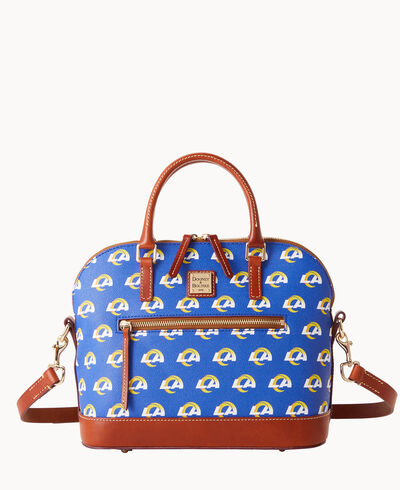 NFL Rams Domed Zip Satchel