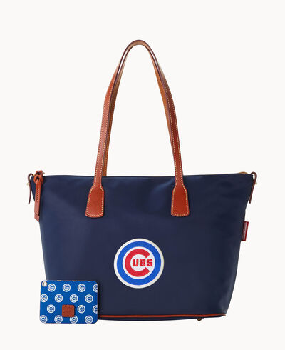 MLB Cubs Top Zip Tote w ID Holder