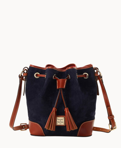 Suede Crossbody Drawstring