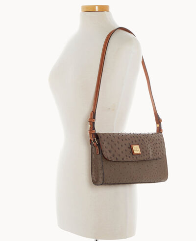 Ostrich Lacey Clutch