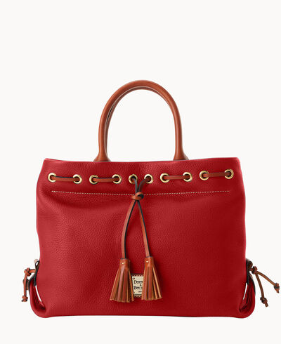 Pebble Grain Tassel Tote