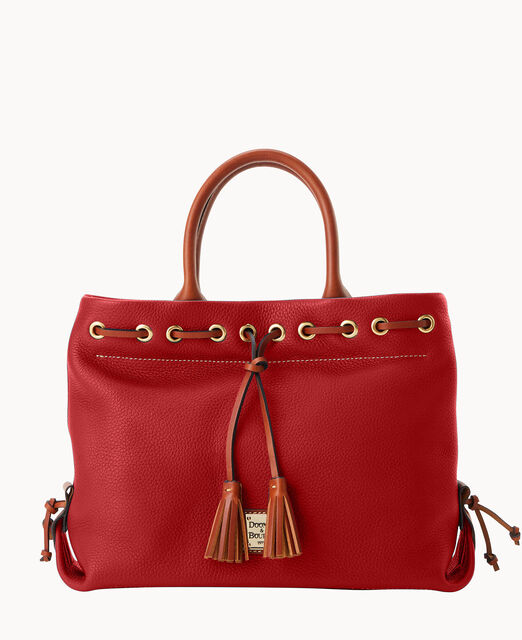 Pebble Grain Tassel Tote
