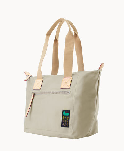 Nylon Front Zip Tote