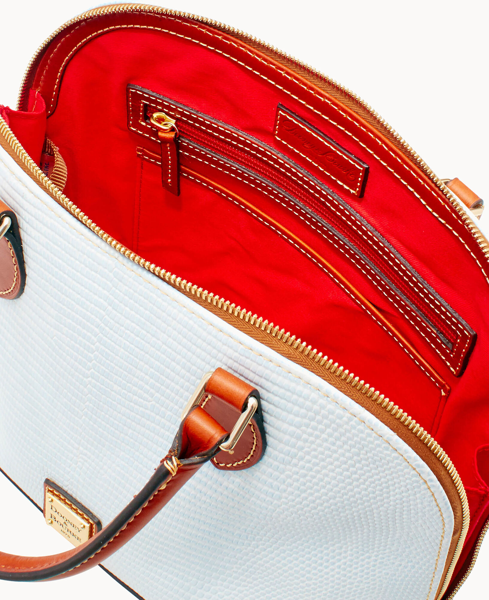 Dooney and bourke lizard embossed zip zip satchel online