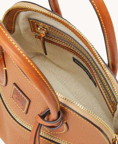 Pebble Grain Small Domed Satchel