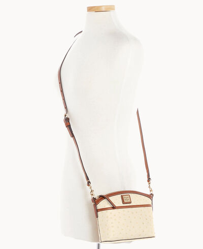 Ostrich Domed Crossbody