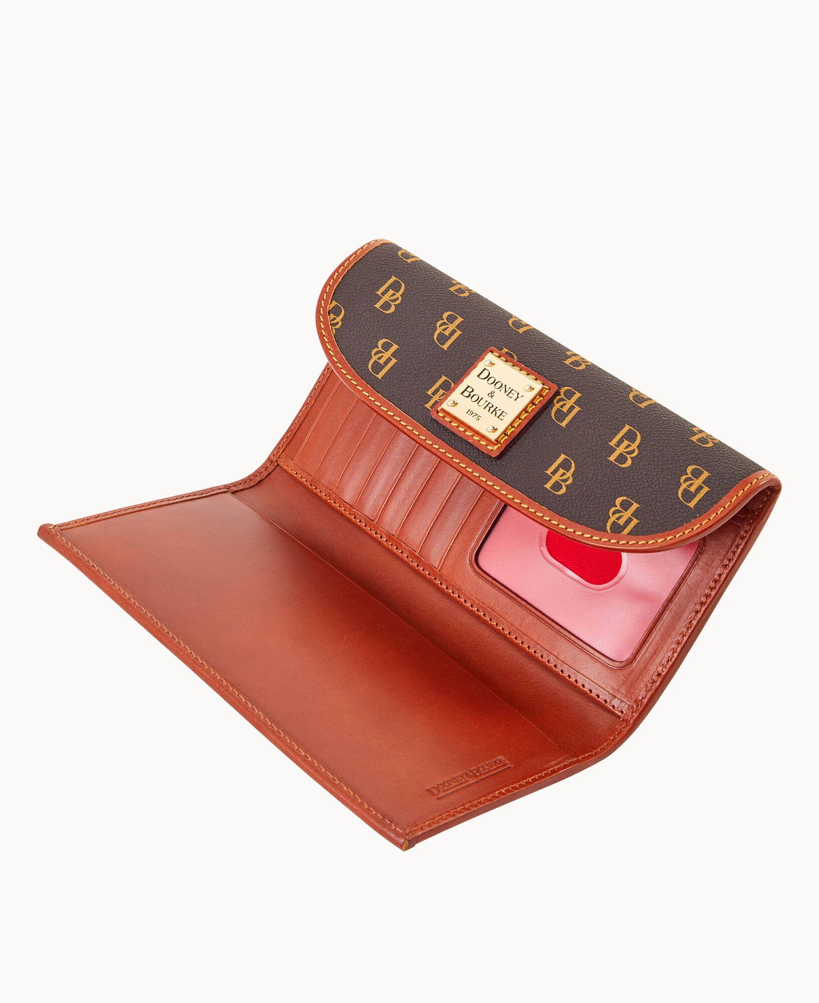  Dooney & Bourke Wallet, Pebble Grain Continental Clutch Wallet  - Black : Clothing, Shoes & Jewelry