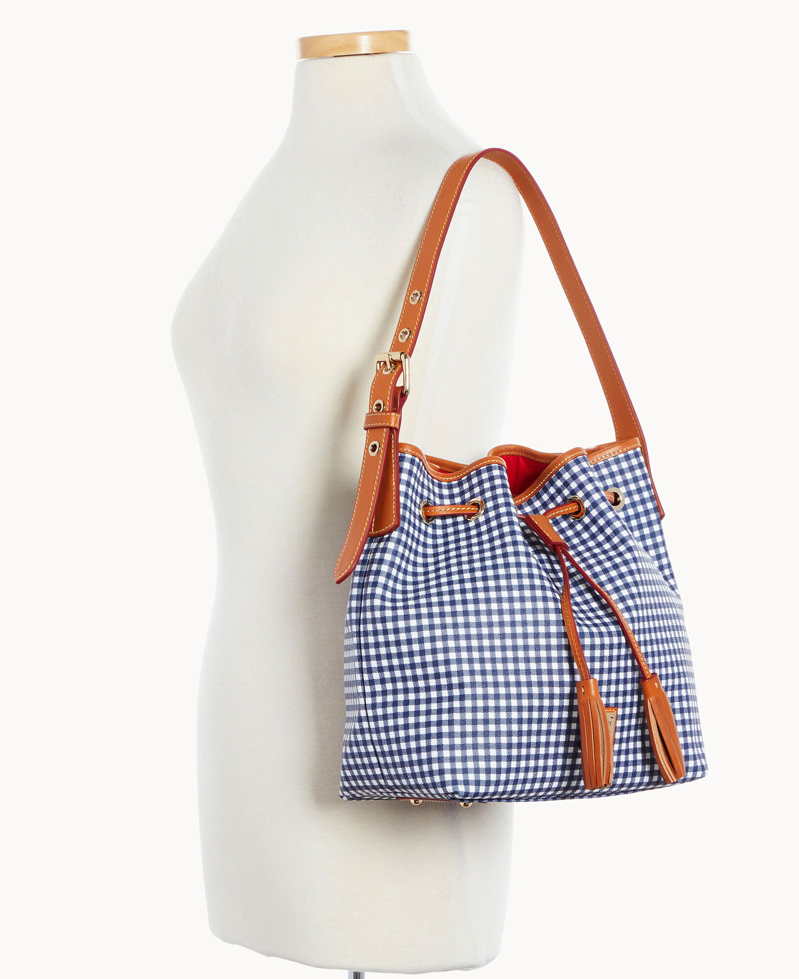 Dooney Bourke Gingham Aimee Drawstring