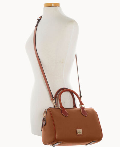 Pebble Grain Barrel Satchel