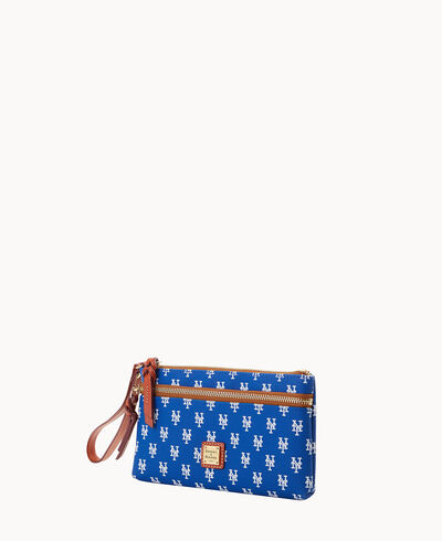 MLB Mets Double Zip Wristlet