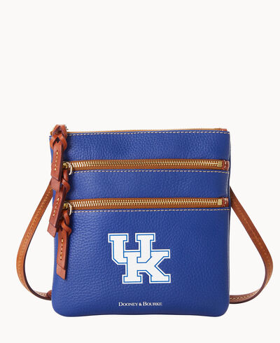 Collegiate University of Kentucky Triple Zip Crossbody