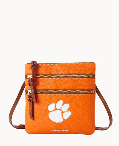 Collegiate Clemson University Triple Zip Crossbody