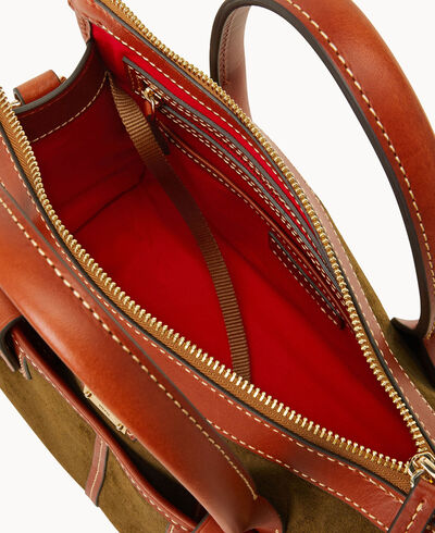 Suede Small Satchel