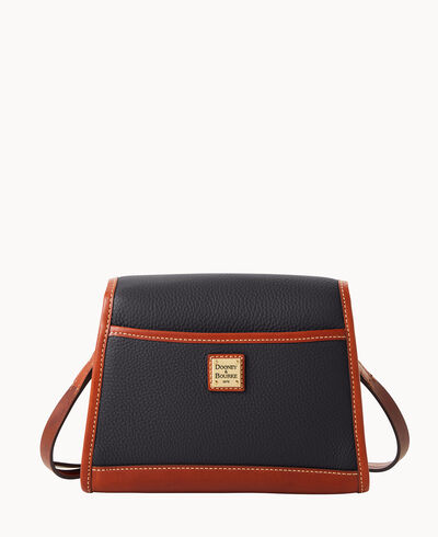 Pebble Grain Flap Crossbody