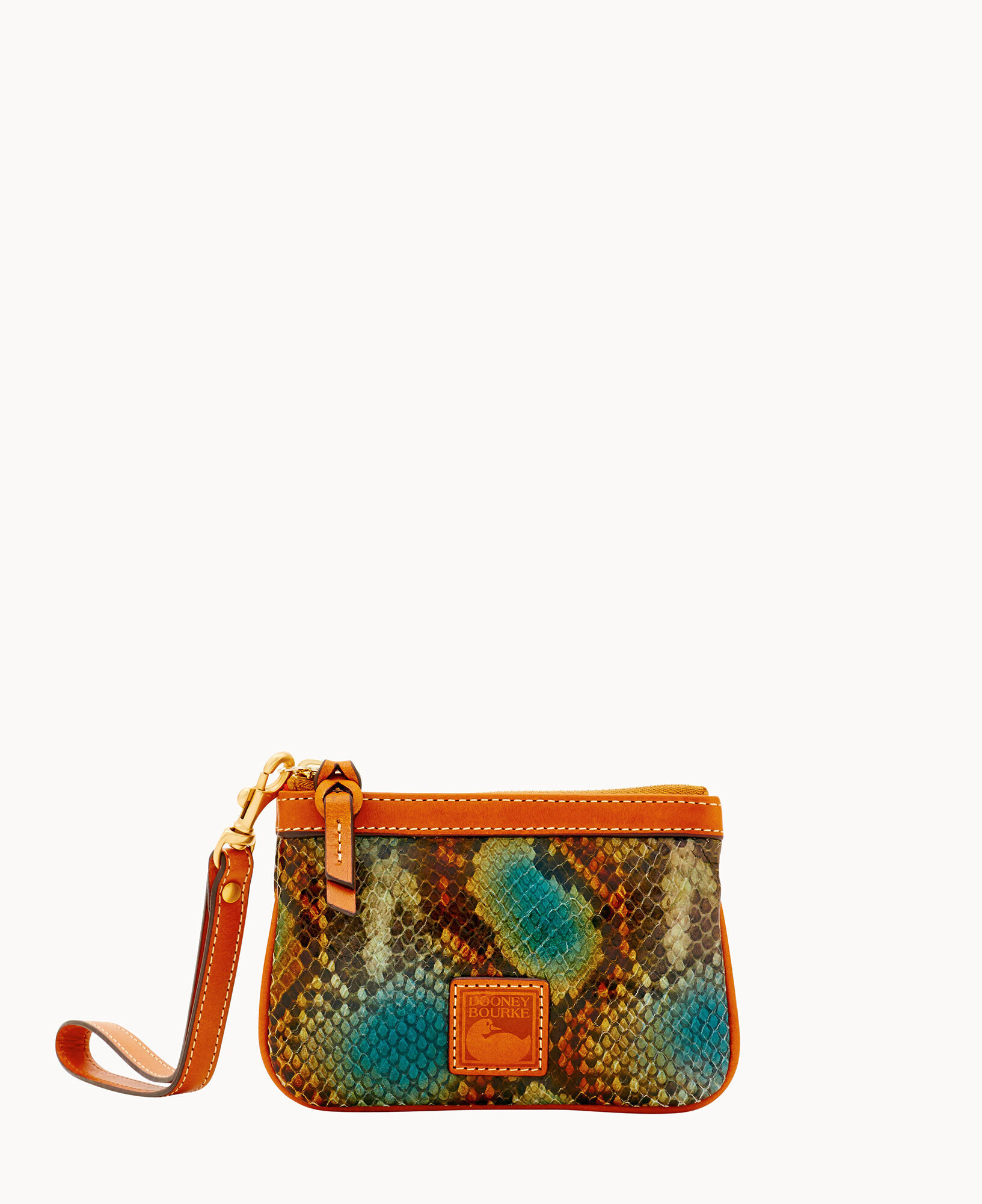 Dooney Bourke City Python Medium Wristlet