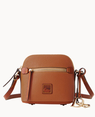 Pebble Grain Mini Domed Crossbody