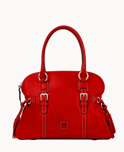 Florentine Domed Buckle Satchel