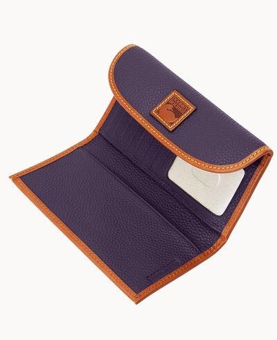 Pebble Grain Continental Clutch
