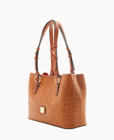Ostrich Small Briana with Pouch