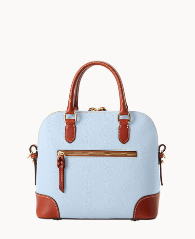 Pebble Grain Domed Satchel