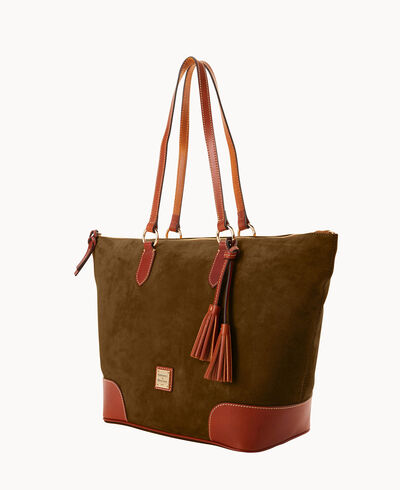 Suede Career Tote