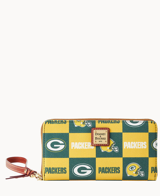NFL Packers Large Zip Around Wristlet