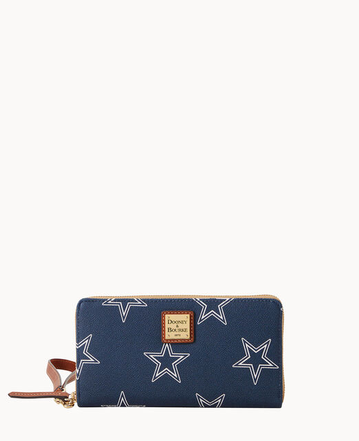 NFL Cowboys Large Zip Around Wristlet